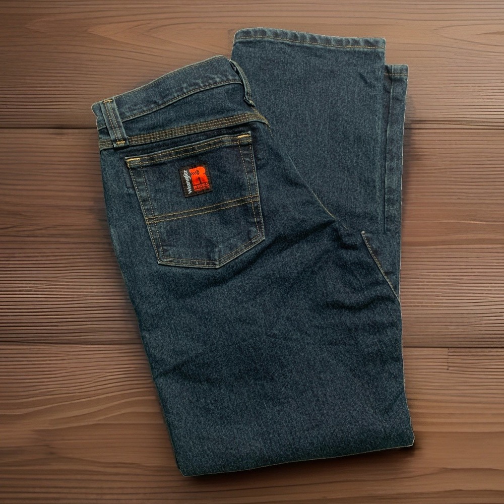 Wrangler RIGGS Workwear Advanced Comfort Stretch Jeans 3WAC5DT Dark Tint 32x30